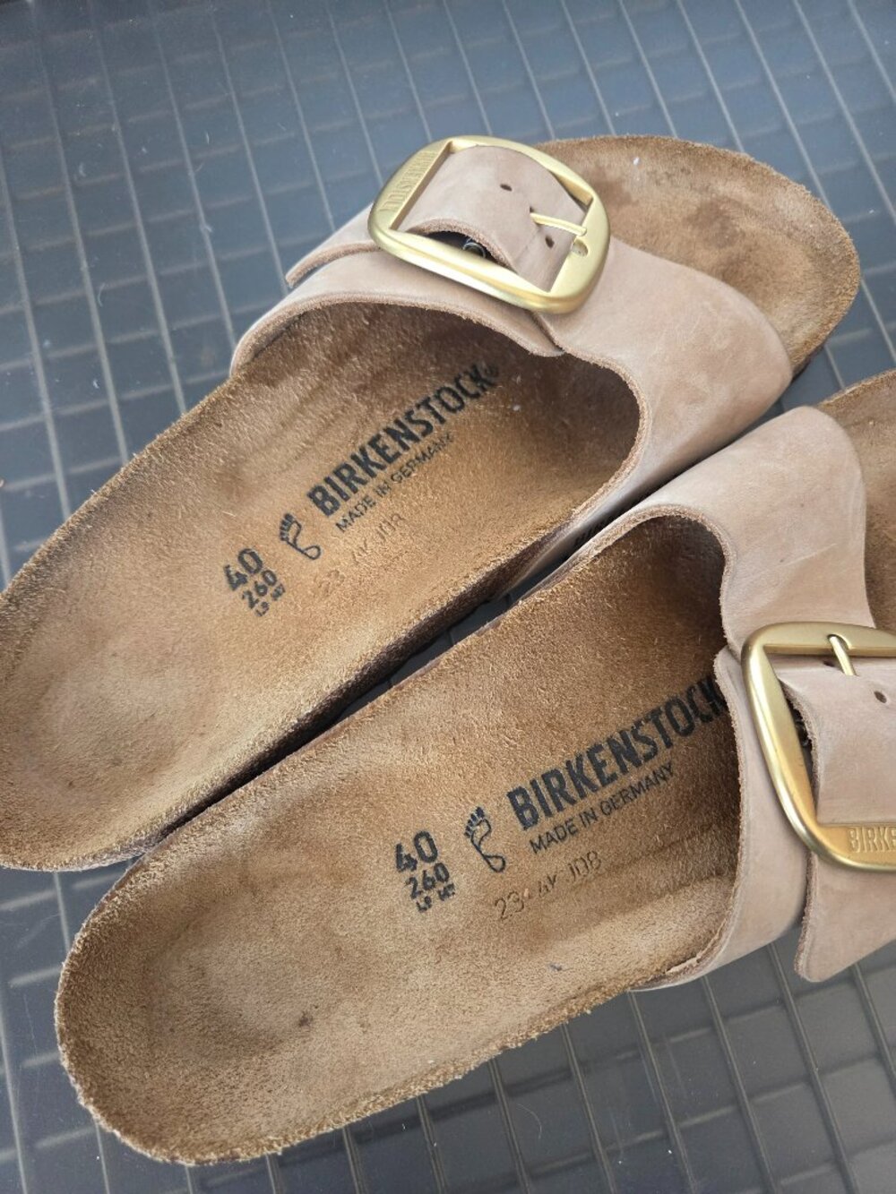 Birkenstock Madrid Gold Big Buckle leather Sandals 9 EU 40 - Picture 8 of 8